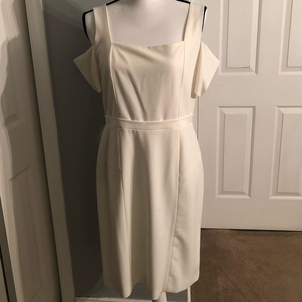 White Cap Sleeve Dress